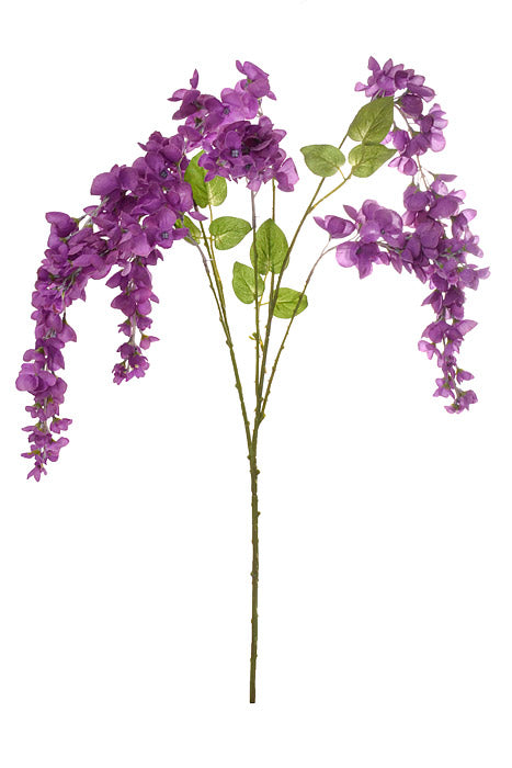 39.5&quot; Hanging Silk Cassla Dark Purple