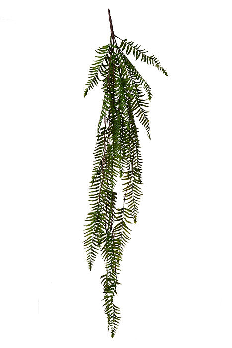 43" Fern Hanging Bush Green