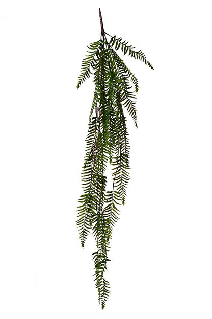 43" Fern Hanging Bush Green