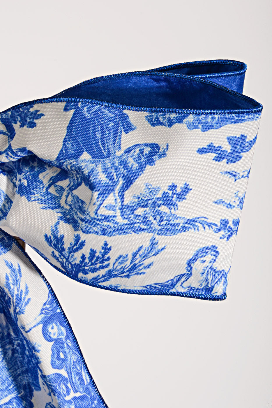 19&quot; X 16&quot;Canvas Toile Bow Blue/White