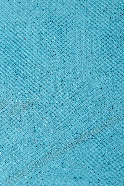 60" X 10yds Sparkle Tulle Turquoise