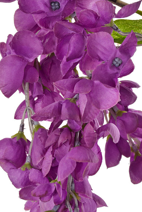 39.5&quot; Hanging Silk Cassla Dark Purple