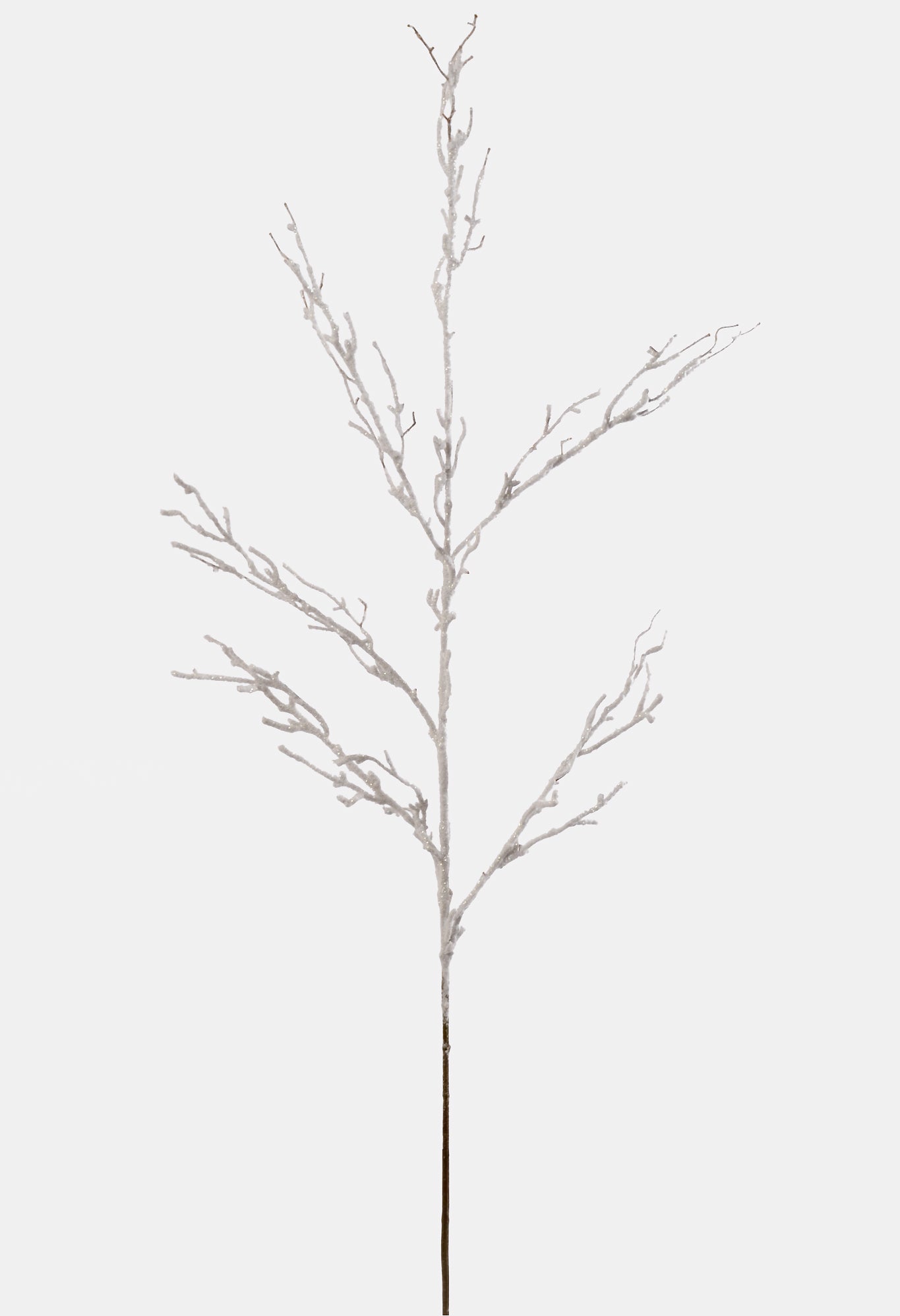 48" Snowed Twig Spray Brown/White