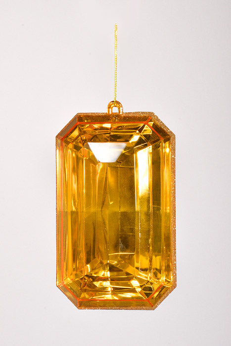 4.75" x 8" Rectangle Jewel Box W/Glitter Gold