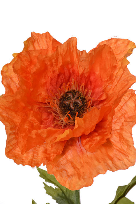 28&quot; Silk Poppy Spray Orange