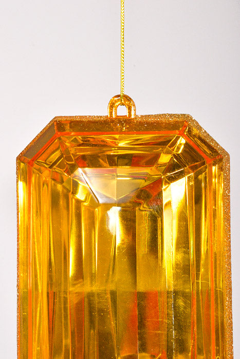 4.75" x 8" Rectangle Jewel Box W/Glitter Gold