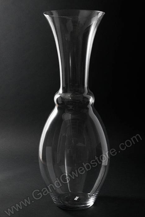 8.5&quot; X 27.5&quot; Glass Vase Clear
