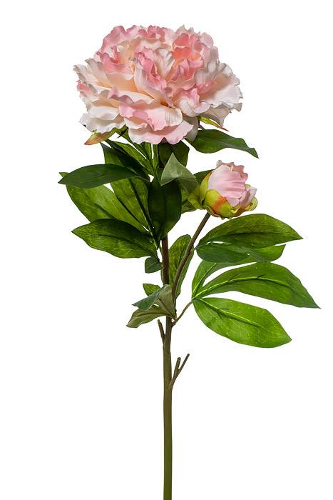29.5" Silk Peony Spray W/bud Light Pink
