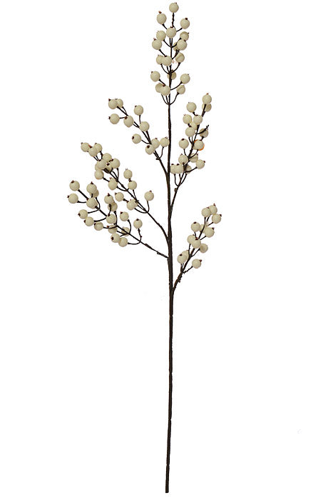 30" Waterproof Winter Berry Spray White