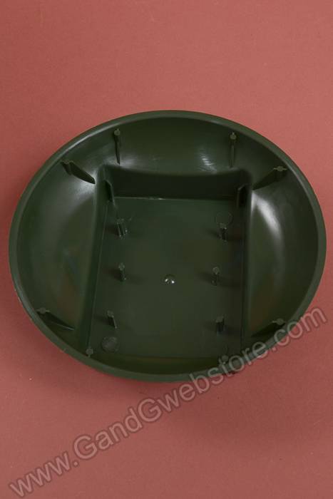 6&quot; X 2&quot; Single Design Plastic Bowl Green Pkg/12