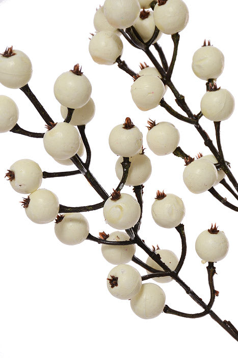 30" Waterproof Winter Berry Spray White