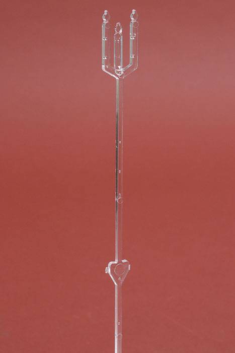 9&quot; Plastic Candlelite Cardette Holder Clear Pkg/100