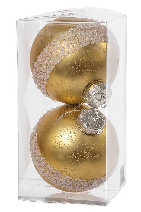 120mm Pet Ball Mercury Gold W/laser Glitter Bx/2