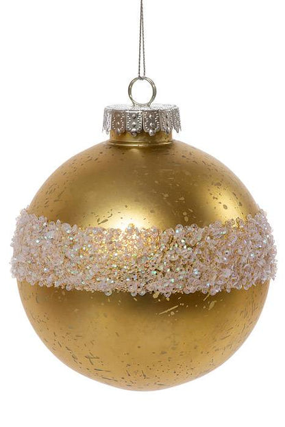 120mm Pet Ball Mercury Gold W/laser Glitter Bx/2