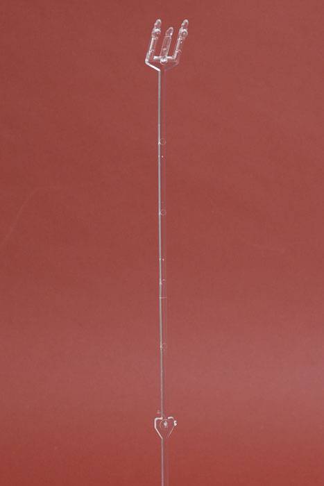 18&quot; Plastic Candlelite Cardette Holder Clear Pkg/100