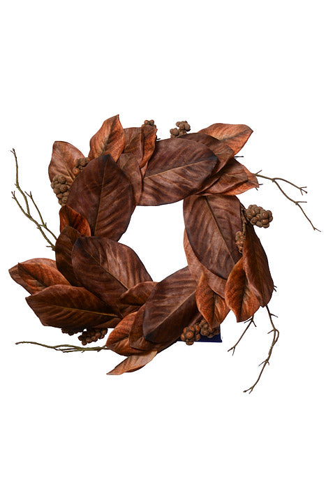 24" Harvest Magnolia Wreath Harvest Mix