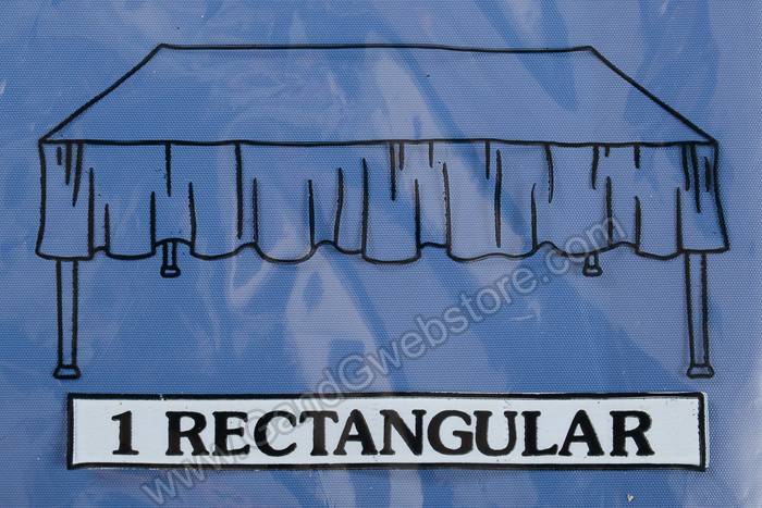 54" X 104" Rectangular Table Cover Blue