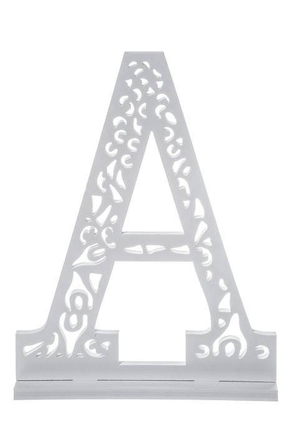 19.75" Carved Letter "a" White
