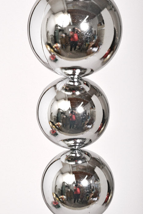 32" Ball Cluster Ornament Shiny Silver