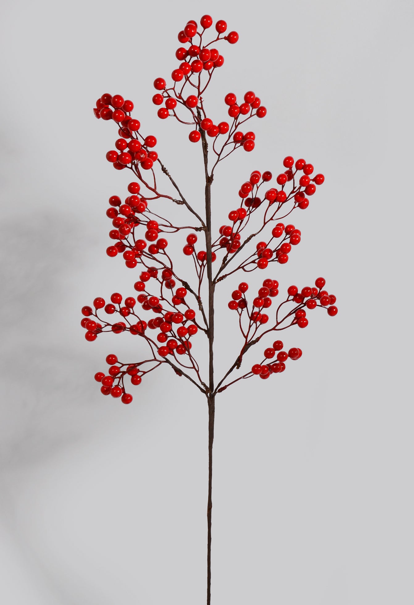 27" Waterproof Petite Cluster Berry Spray Red