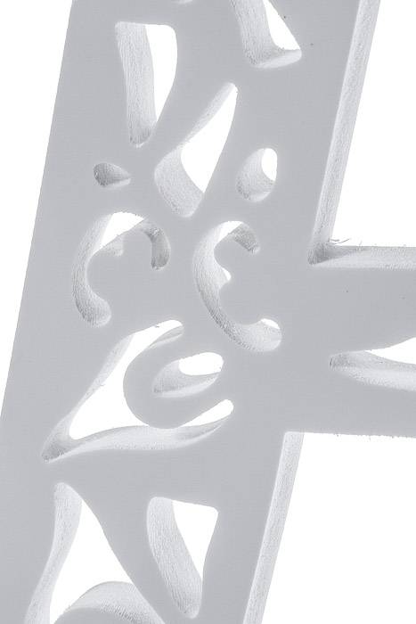 19.75" Carved Letter "a" White