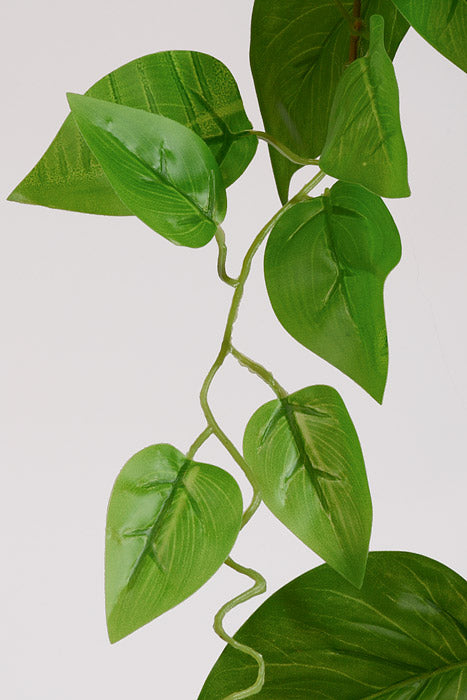 72.5" Silk Leaf Garland Green