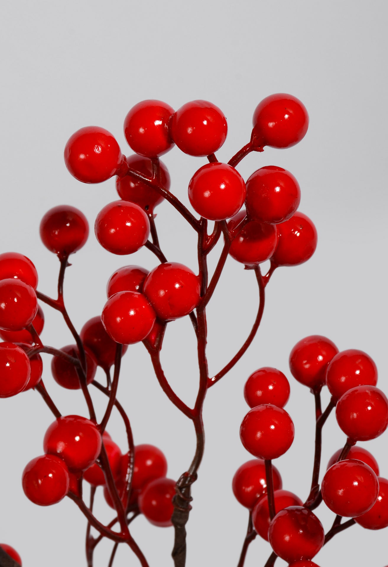 27" Waterproof Petite Cluster Berry Spray Red