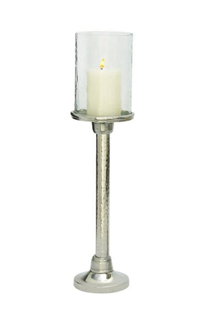 18"/ 20"/ 22" Halum Glass Candle Holder Silver