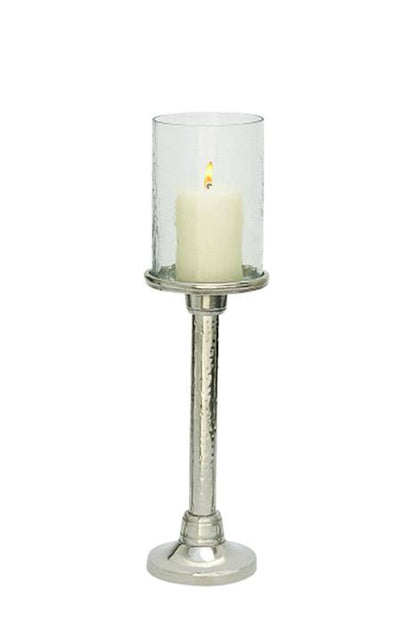 18"/ 20"/ 22" Halum Glass Candle Holder Silver