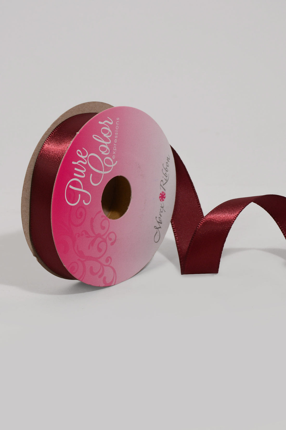 5/8" X 10YD Wired Satin Ribbon Burgundy