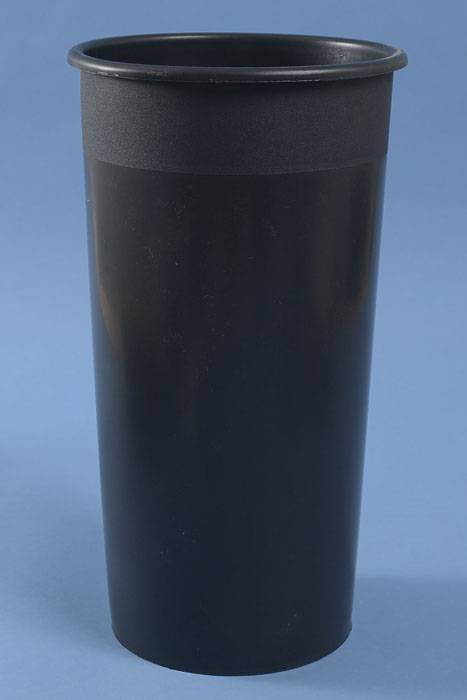 8.25" X 15.25" Round Plastic Cooler Bucket Black