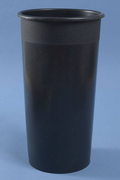 8.25" X 15.25" Round Plastic Cooler Bucket Black