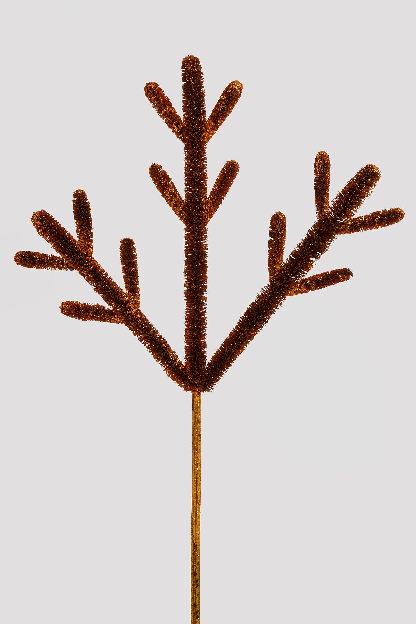 24" Fiber Antler Spray Brown