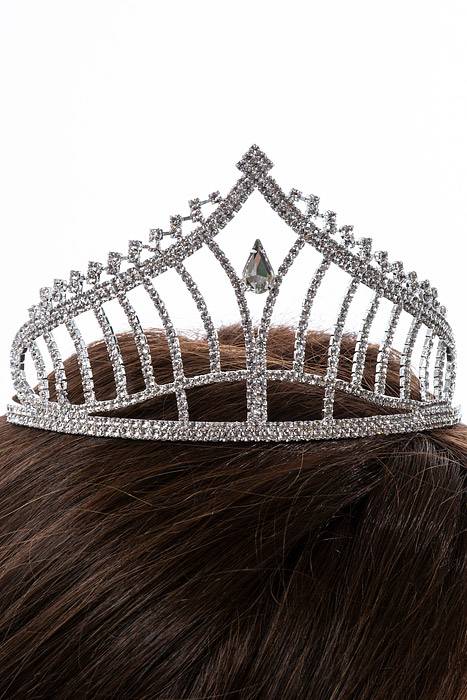 2.75" Rhinestone Tiara Silver
