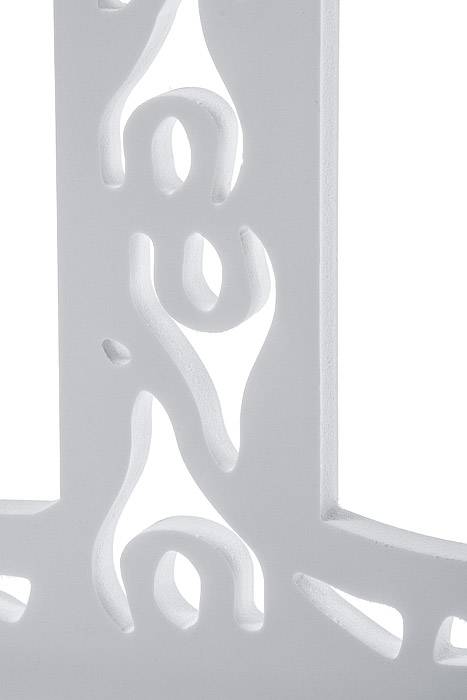 19.75" Carved Letter "l" White