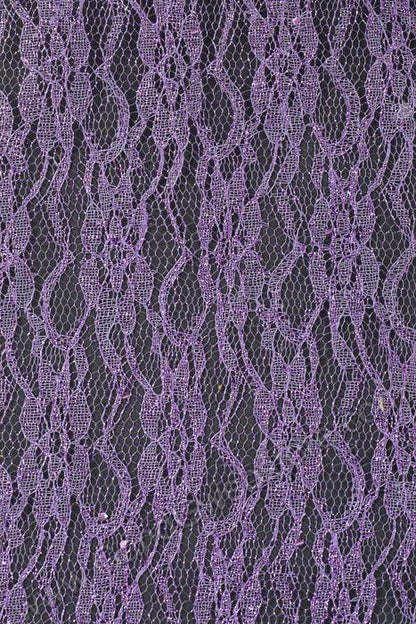 6" X 10yds Sparkle Lace Roll Lavender