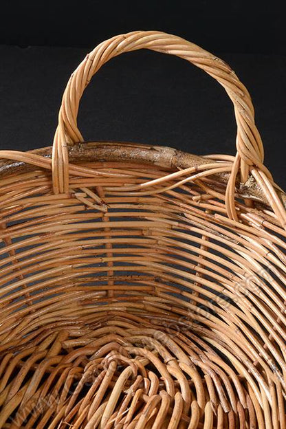 16" Oval Rattan Tray Brown