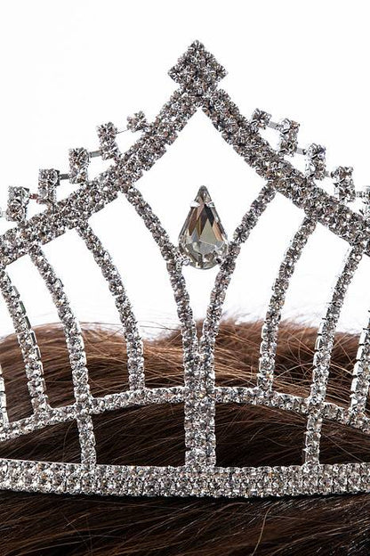 2.75" Rhinestone Tiara Silver