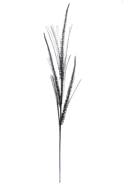 34" Glitter/Mica Triple Spike Grass Spray Midnight Blue