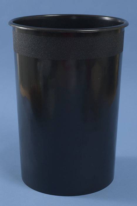 10.75" X 15" Round Plastic Cooler Bucket Black