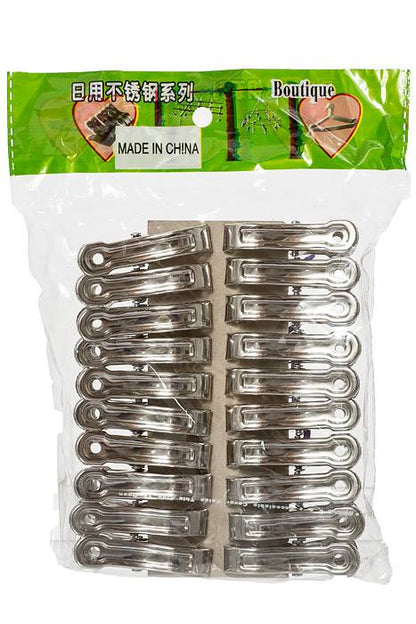2" Metal Clip Silver Pkg/20