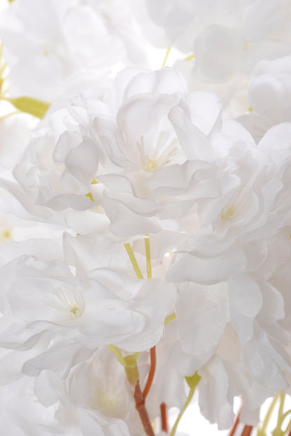 39.5" Silk Cherry Blossom Bush White
