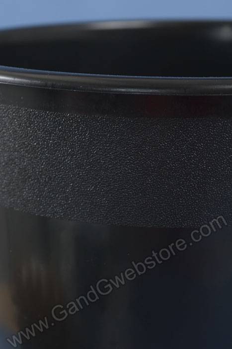 10.75" X 15" Round Plastic Cooler Bucket Black