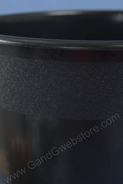 10.75" X 15" Round Plastic Cooler Bucket Black