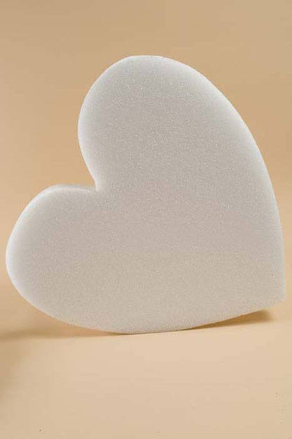 18&quot; White Solid Heart Ea