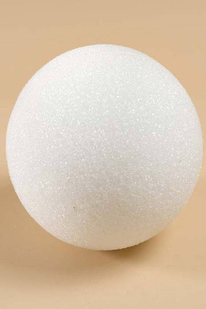 5&quot; Styrofoam Ball White Pkg/6