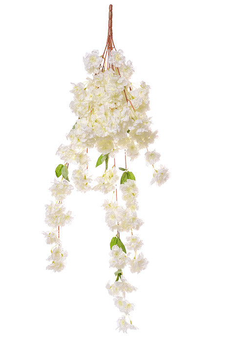 39.5" Cherry Blossom Bush Ivory