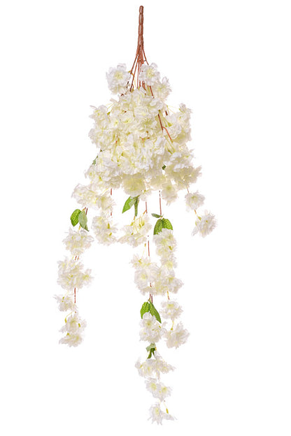 39.5" Cherry Blossom Bush Ivory