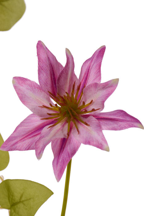 19.5" Silk Clematis Spray Lavender