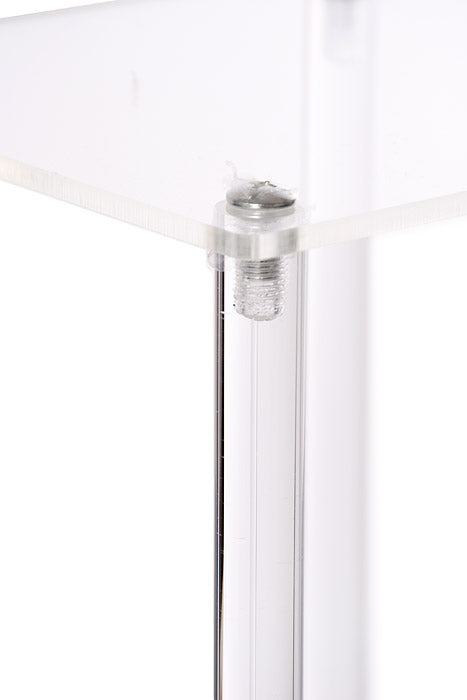 24" Crystal Acrylic Rectangular Stand Clear